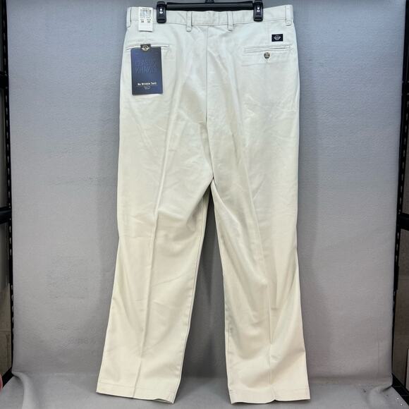 NWT Dockers Khaki Pants Men's 38X32 Classic Fit Pleated Front No Wrinkle Twill - Picture 10 of 16